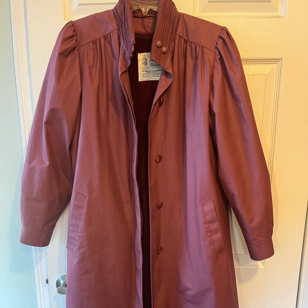 VINTAGE London Fog Combed Cotton Trench Coat! Size 10 Soooo Rare.